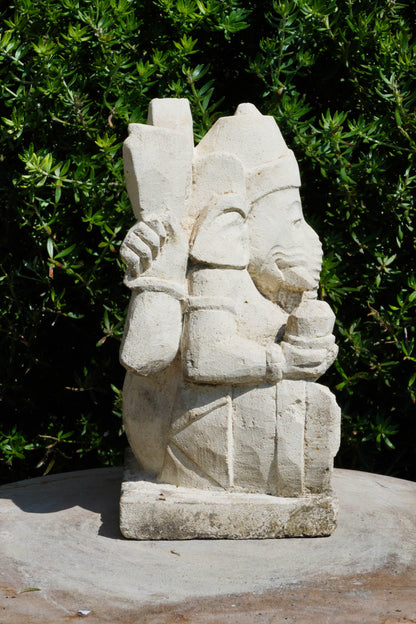 statuetta di GANESH in pietra induismo balinese H20cm rif. D023