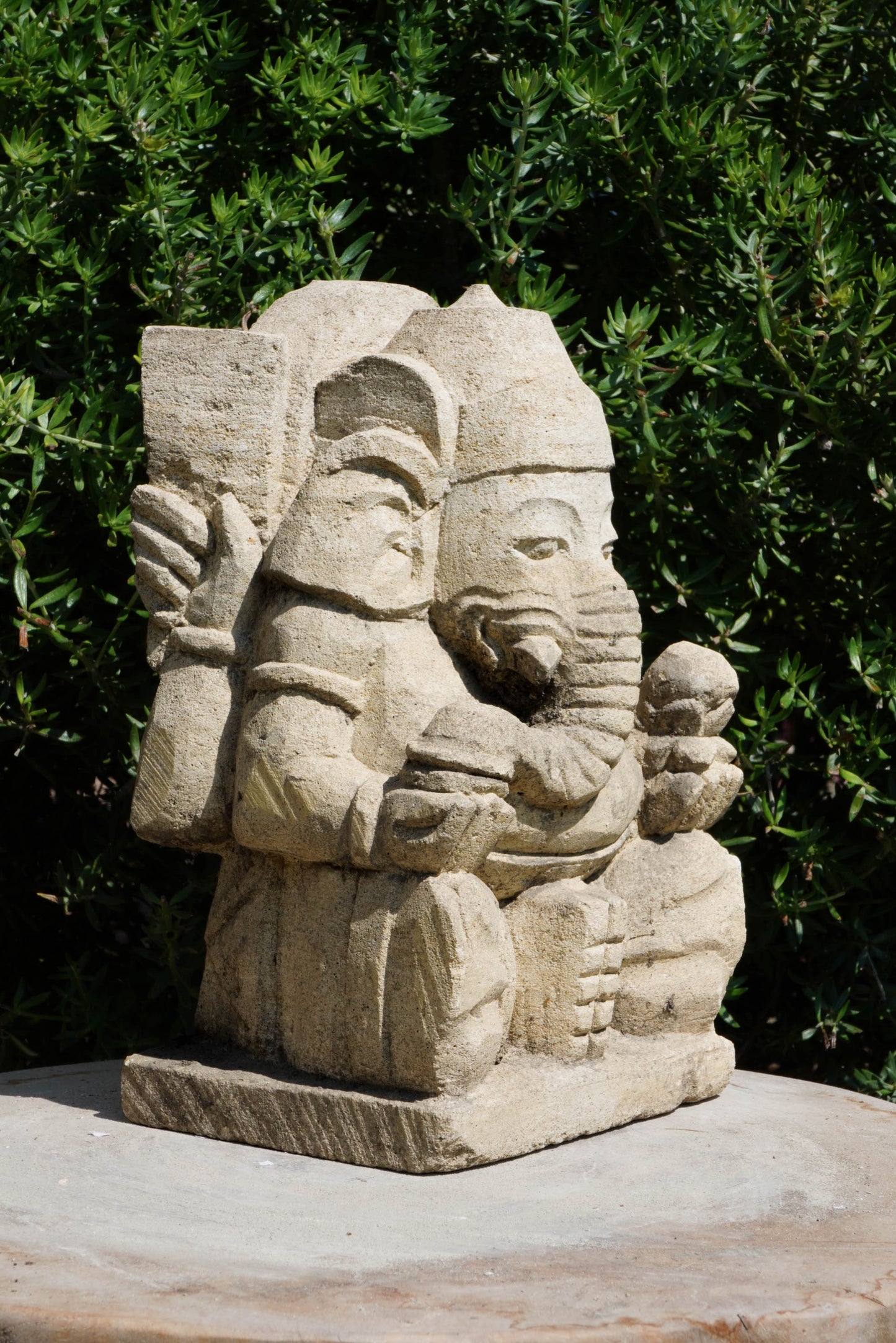 statuetta di GANESH in pietra induismo balinese H20cm rif. D013