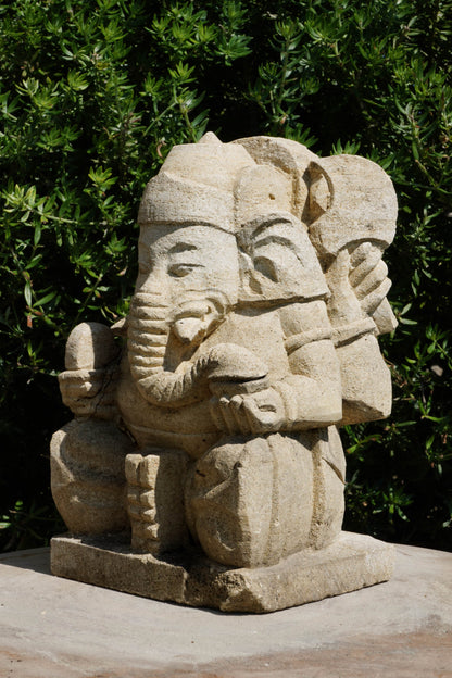 statuetta di GANESH in pietra induismo balinese H20cm rif. D014