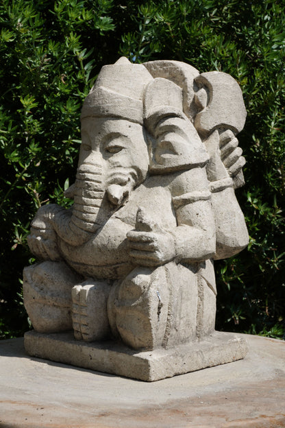 statuetta di GANESH in pietra induismo balinese H20cm rif. D018