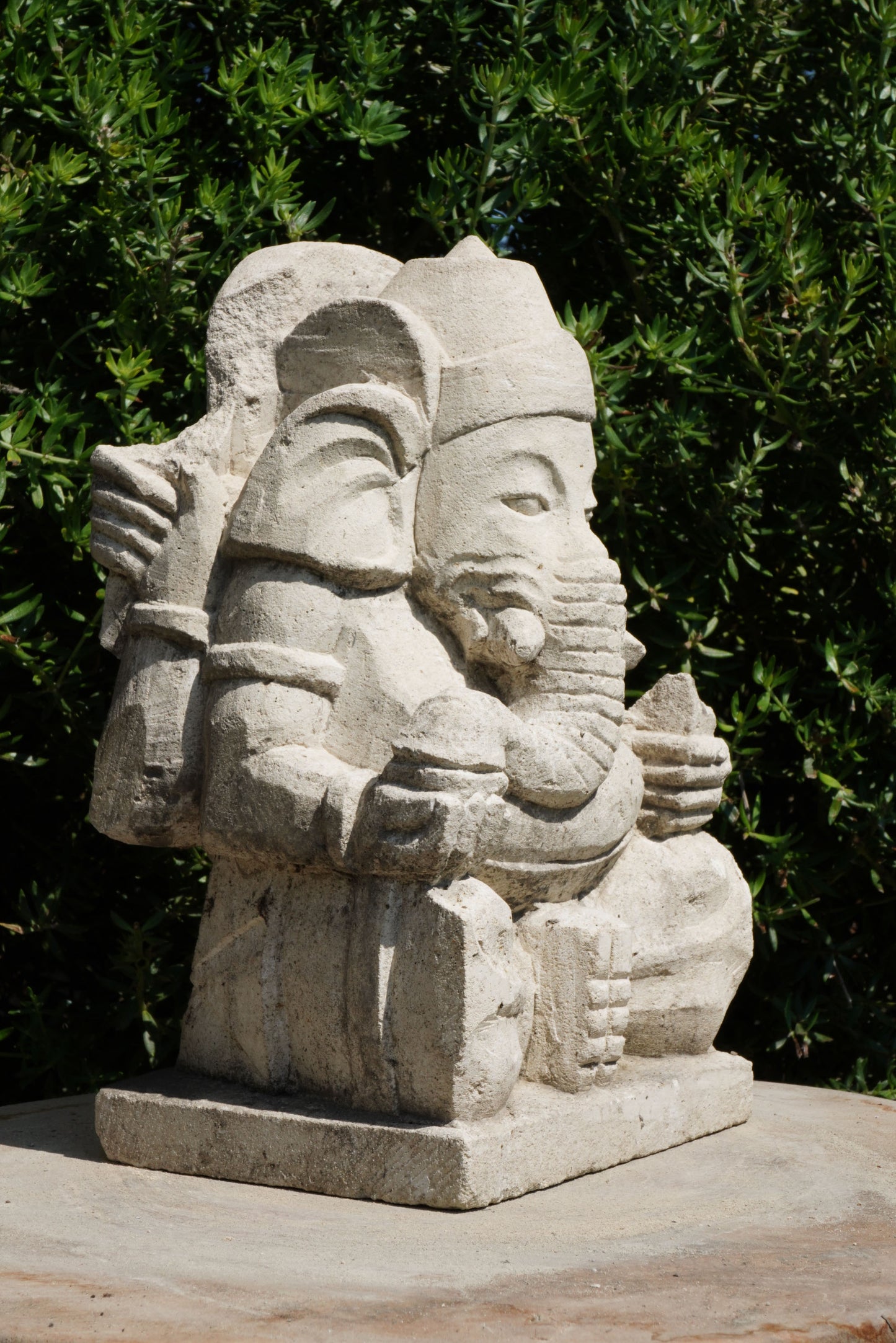 statuetta di GANESH in pietra induismo balinese H20cm rif. D018
