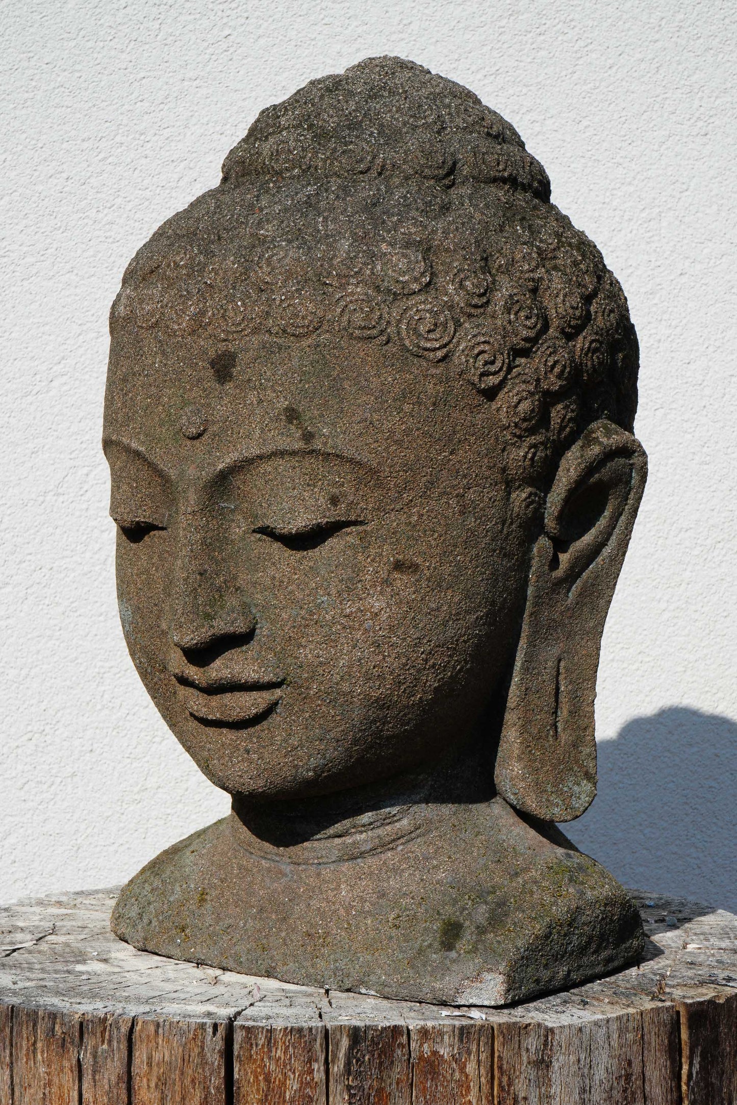 BUDDHA in lava stone H45cm B32