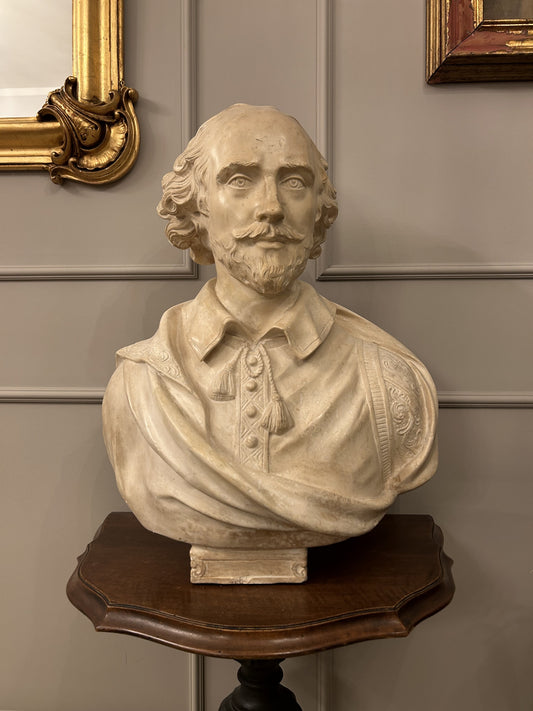 plaster bust of WILLIAM SHAKESPEARE