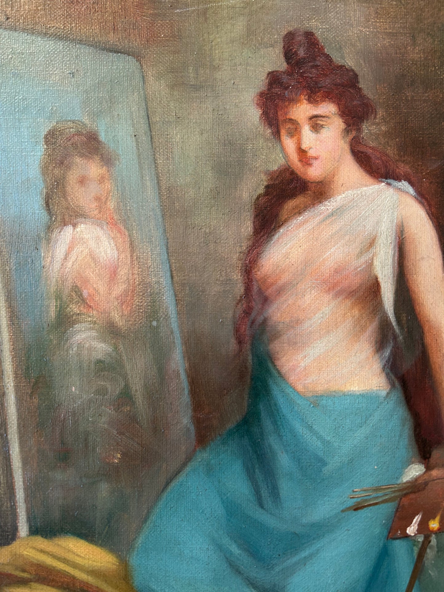 AUTORITRATTO DELLA VENERE. diciannovesimo secolo olio su tela 48x65cm