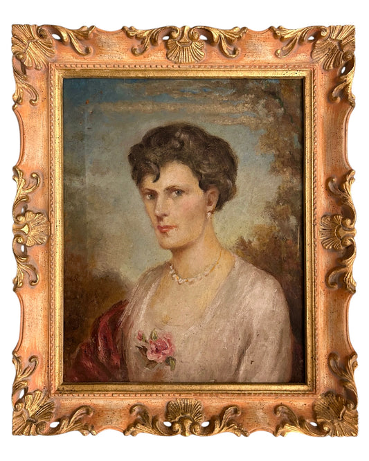 RITRATTO CON ROSA 53x62cm