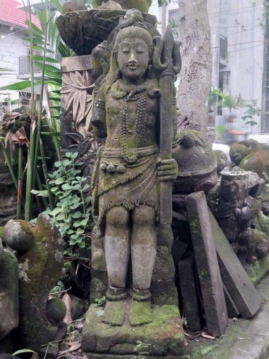 Siwa – Statua in Pietra naturale, dio della meditazione e delle arti H135 Rif. B25