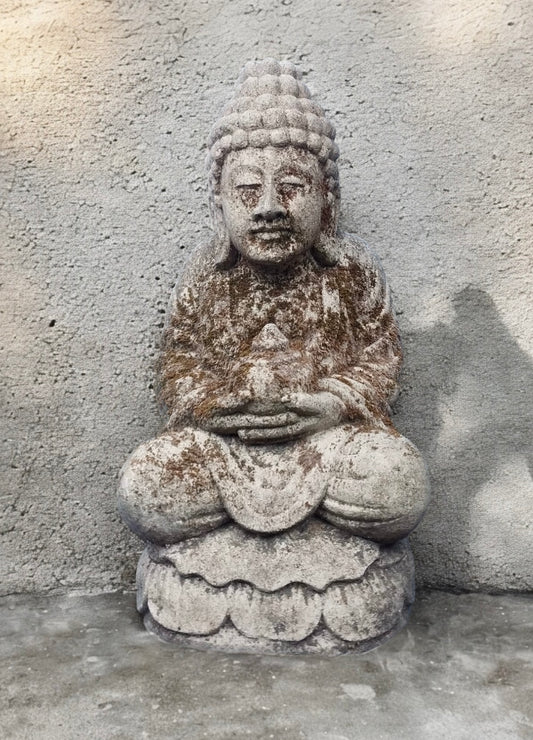 BUDDHA con giara H31cm Rif.B48