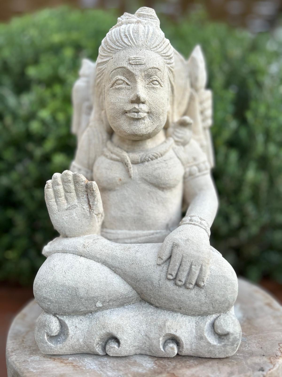 Statua in Pietra induista– Dewi Siwa | Spiritualità e Arredo Zen H 30 cm C043