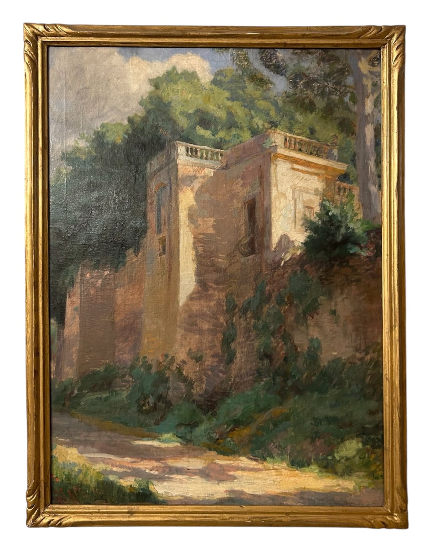 LES TOURS olio su tela origini francesi