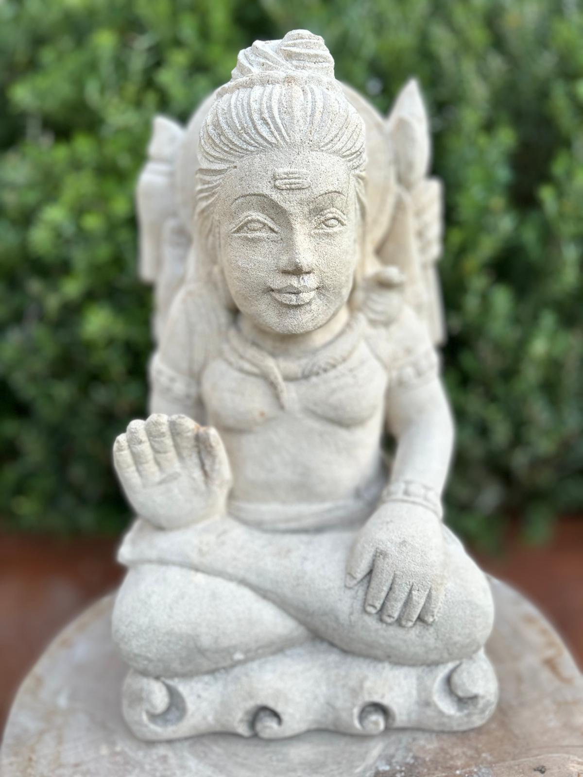 Statua in Pietra induista– Dewi Siwa | Spiritualità e Arredo Zen H 30 cm C043