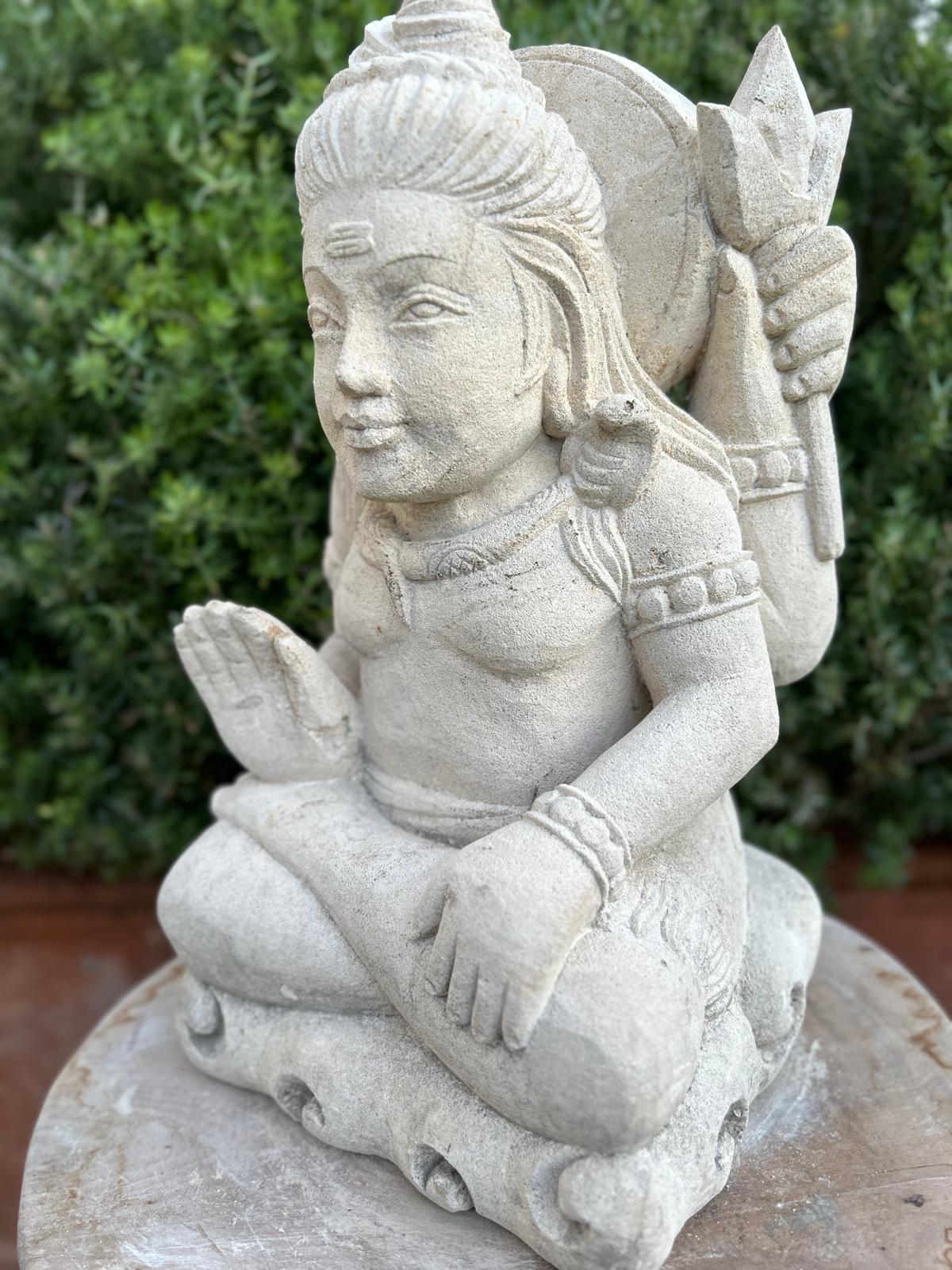 Statua in Pietra induista– Dewi Siwa | Spiritualità e Arredo Zen H 30 cm C043