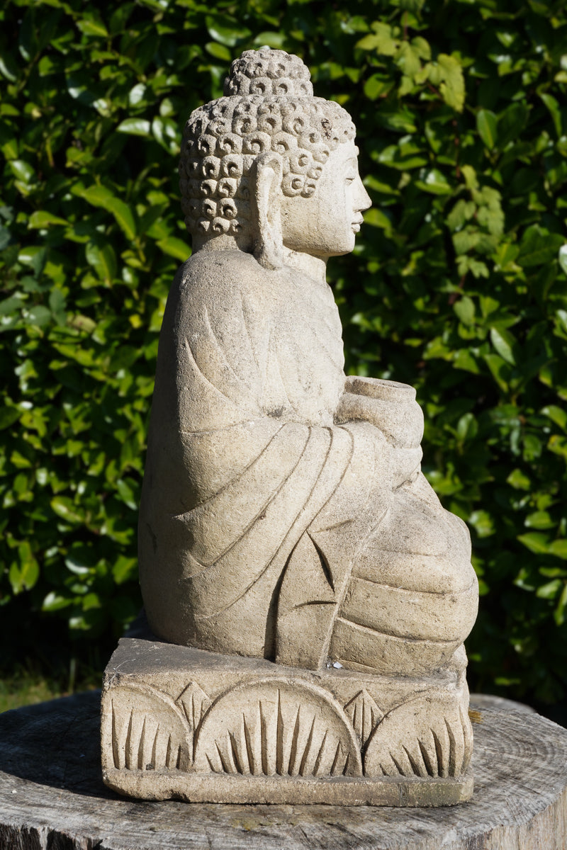 Antique Buddha with jar h42cm B05